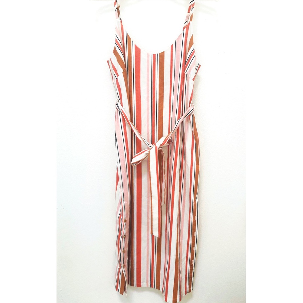 Minkpink Striped Midi Dress